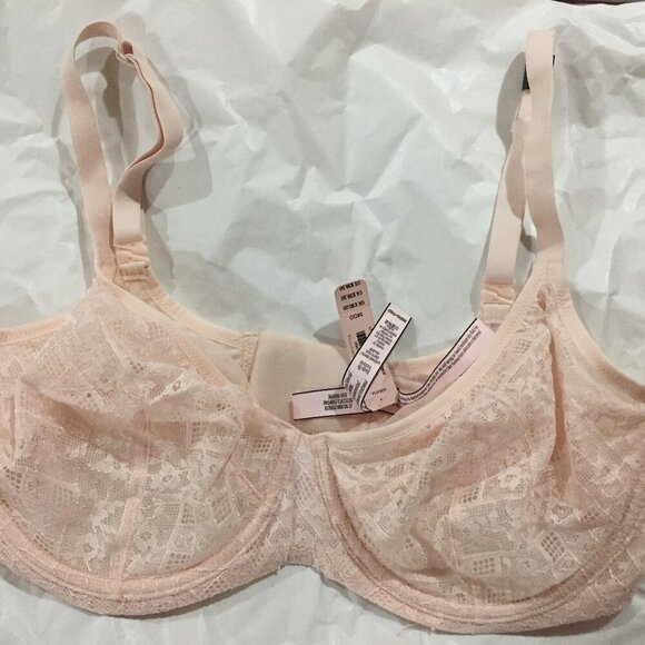 Victoria’s Secret lace unlined demi underwire bra sz 36 DD - Picture 1 of 4